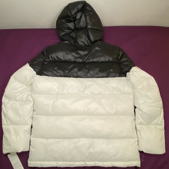Calvin Klein Sorona Aura Black And White Puffer Coat - Picture 5 of 11